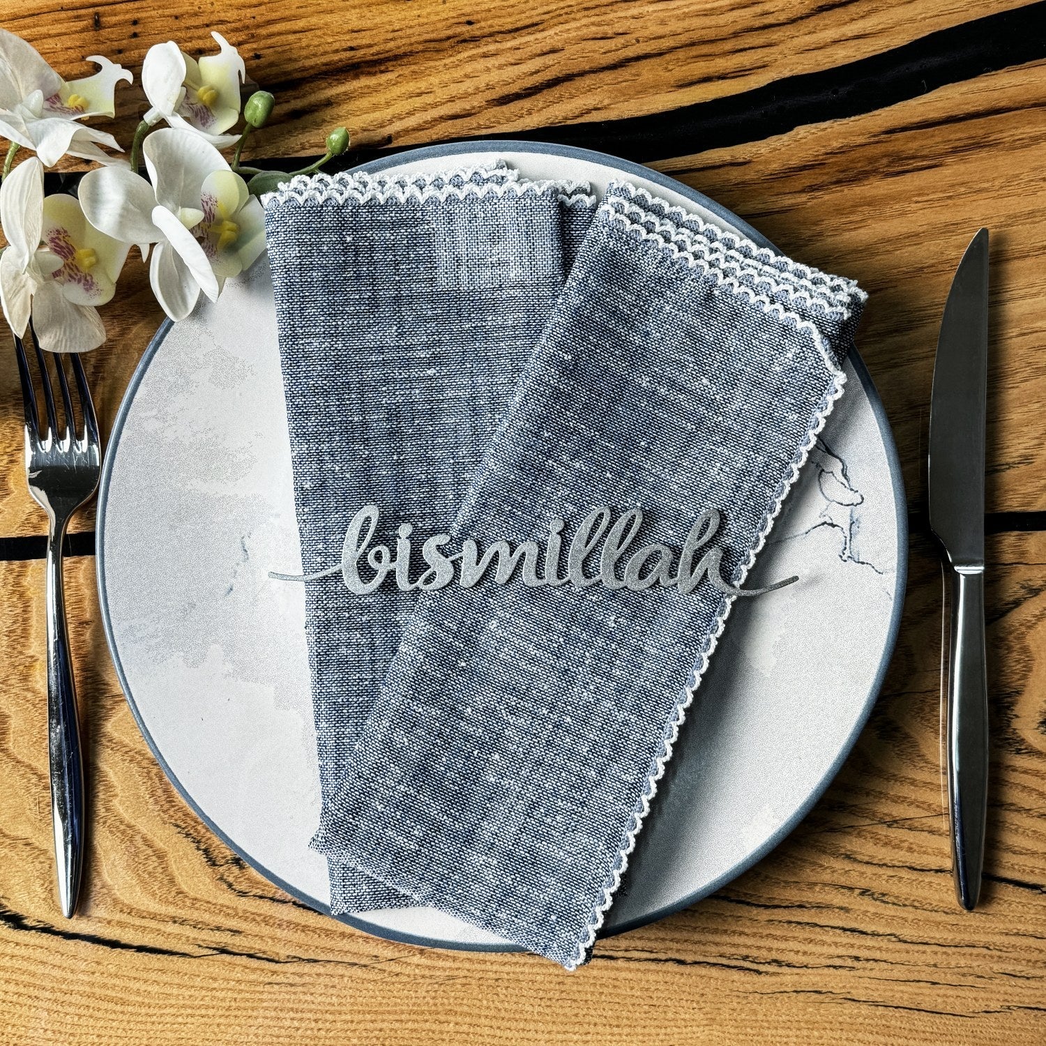 ramadan-gift-bismillah-metal-ornament-silver-napkin-holder-islamic-dinner-setting-islamicwallartstore