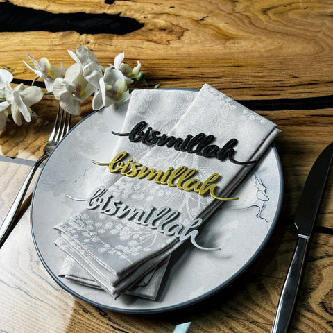 islamic-table-setting-decor-bismillah-napkin-ornament-eid-dinner-enhancement-islamicwallartstore