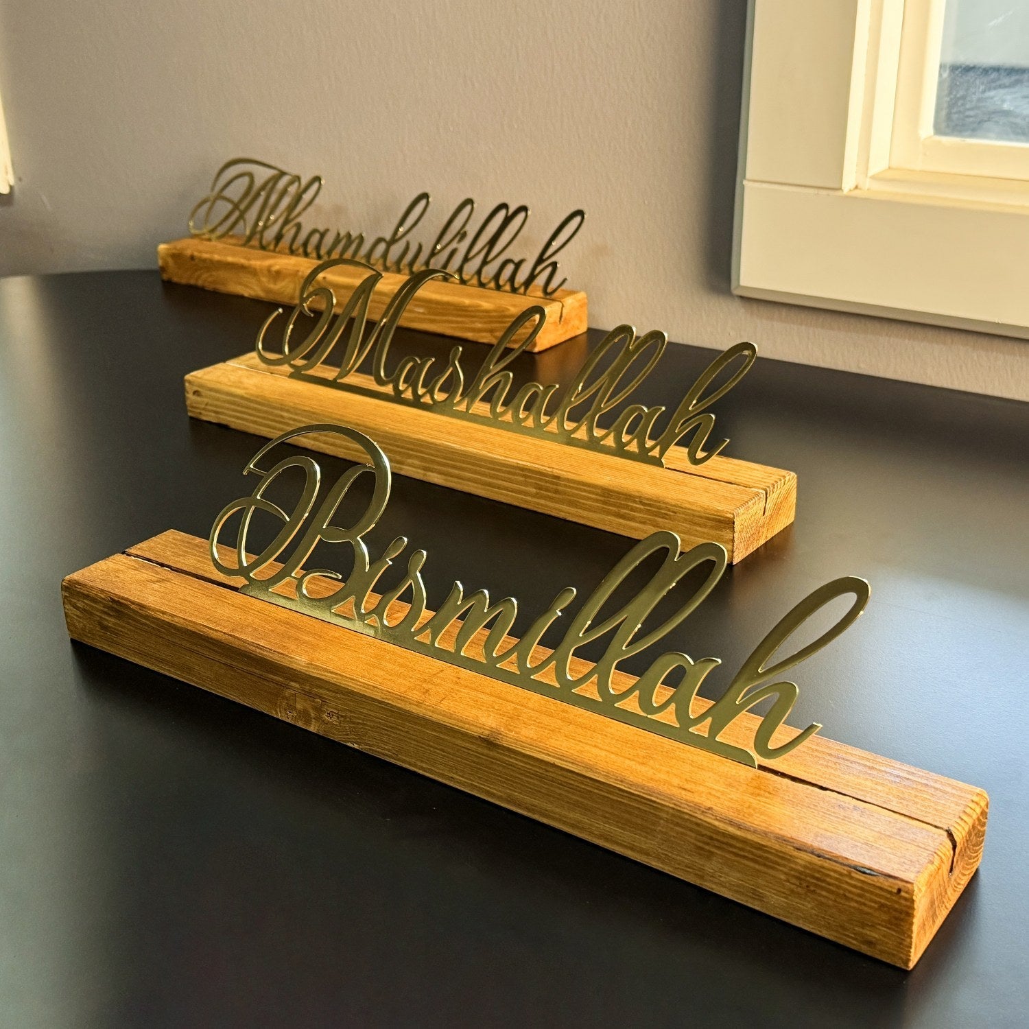 bismillah-subhanallah-alhamdulillah-mashaallah-allahuakbar-latin-islamic-tabletop-decor-modern-home-decor-islamicwallartstore