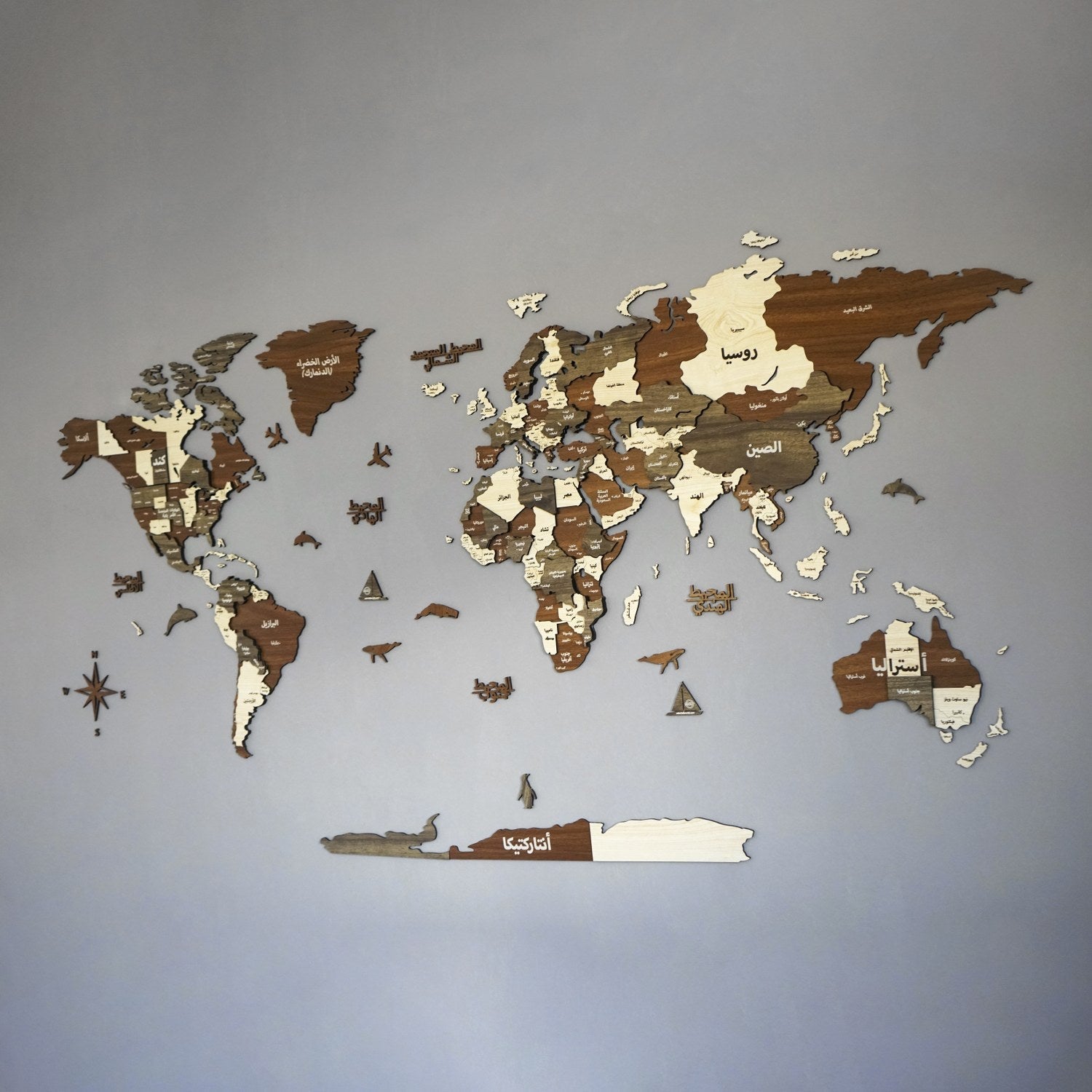 muslim-home-decor-3d-wooden-world-map-in-arabic-unique-wall-art-piece-islamicwallartstore