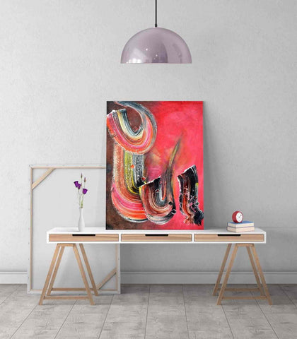 Allah (SWT) Calligrahy Oil Paint Reproduction Canvas Print Islamic Wall Art - Islamic Wall Art Store