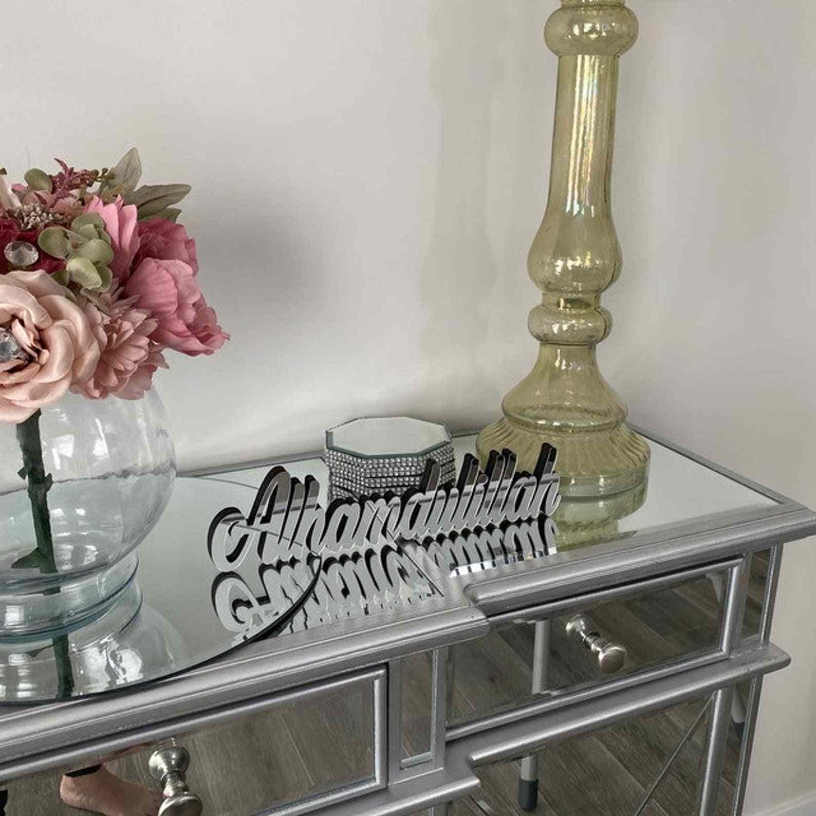 Bismillah, Alhamdulillah, MashAllah Tabletop Decors - Islamic Wall Art Store