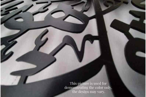 Bismillah Arabic Key Holder, Basmala and Key Metal Calligraphy Islamic Home Decor - Islamic Wall Art Store