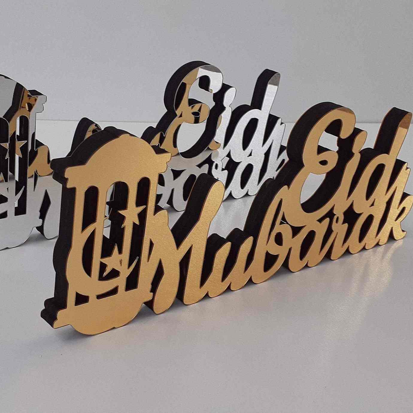 Eid Mubarak Table Top Decor - Style 3 - Islamic Wall Art Store